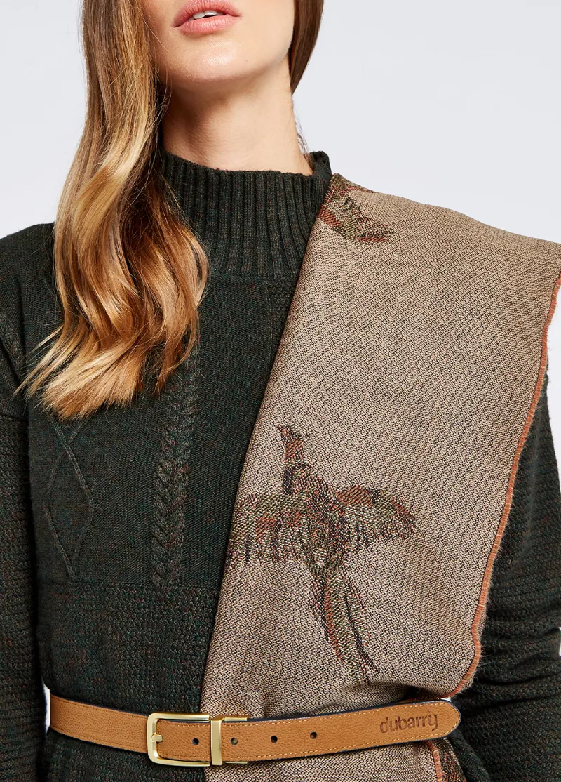 Dubarry Birchdale Taupe Scarf/Wrap-2